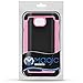 LG L70 Case, LG Optimus Exceed 2 Case, MagicMobile® [Dual Armor Series] Hybrid Impact Resistant LG L70 Shockproof Case Hard Plastic + Silicone Protective Cover for LG Optimus Realm [Black/Light Pink]
