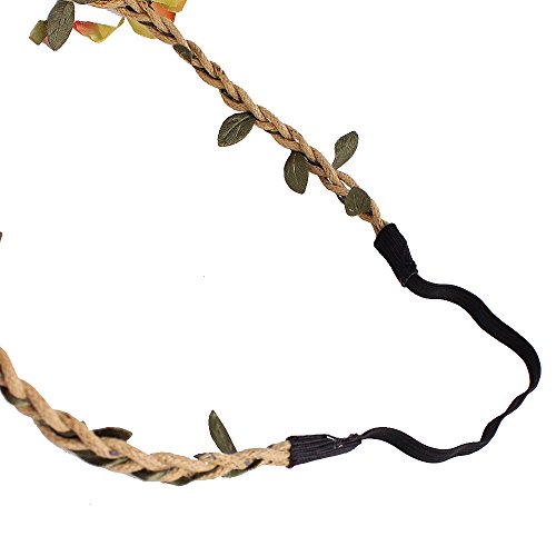 Baby and Mother Feather Flower Crown Festivals Headband Headwear Headdress 2pcs