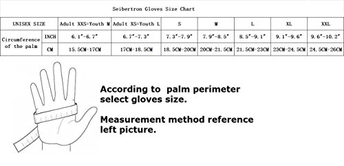 Seibertron Pro 3.0 Elite Ultra-Stick Sports Receiver Glove Football Gloves Youth and Adult Black XXS - //coolthings.us