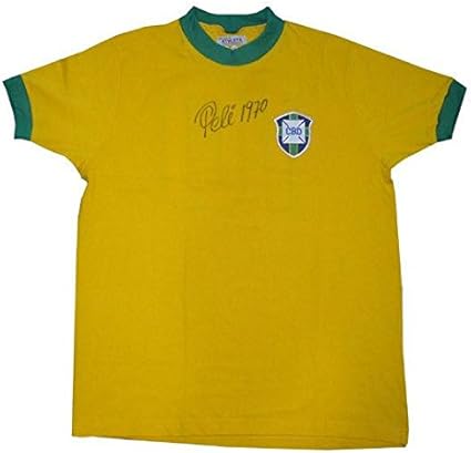Pele Signed Vintage Brazil World Cup Jersey #10 Ins 1970 Auto COA RARE - Autographed Soccer 