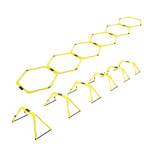 TFE Hexagonal Speed Agility Training Rings Adjustable Transformable