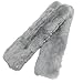 ZONETECH Car Soft Faux Sheepskin Seat Belt Comfortable Shoulder Pad (Gray 2 Pack)