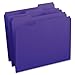 Smead File Folder, Reinforced 1/3-Cut Tab, Letter Size, Purple, 100 per Box (13034)