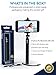 Premium Bluetooth Selfie Stick for iPhone X XR XS 11 10 8 7 6 5 Samsung Galaxy S10 S9 S8 S7 S6 S5, Android - Selfie Sticks (Powered by USA Technology) No Apps No Batteries No Downloads Required