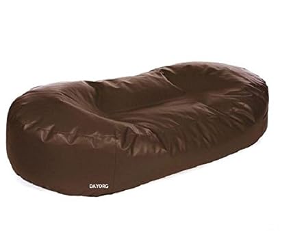 Dayorg 5 Feet Oval Shaped Sofa Cum Bed Couch Bean Bag Without