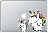 Fat Rainbow Unicorn 6 Inch Decal w/ BONUS 3