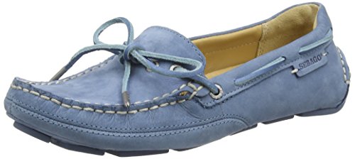 Sebago Women's Women's Kedge Tie Blue Leather Shoes in Size 6.5 E (W) US (4 E (W) UK / 37 E (W) EU) Blue
