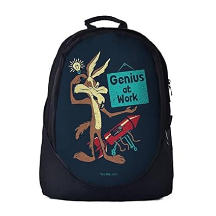 The Souled Store Looney Tunes Canvas 30 L Genius at Work School Bag Laptop Casual Backpack for Men and Women