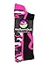 MadSportsStuff Pink Ribbon Breast Cancer Awareness Camo Athletic Crew Socks (Multiple Colors)