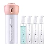 AIRERA Flacon Vide Voyage, 4en1 Étanches Bouteille de Voyage Silicone Contenant 
