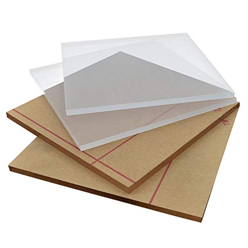 4 Pcs Plexiglass Sheets 12 X 12 Inch, Clear Acrylic Sheets 1/8" Thick (3mm) Cast Acrylic Sheet For DIY Display Projects Art Crafts Painting Signs Photo Frames