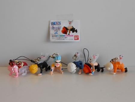 Amazon ワンピース ネガティブストラップ 2 全6種 One Piece エース全6種 1 エース 2 サンジ 3 フランキー 4 ロー フィギュア ドール 通販