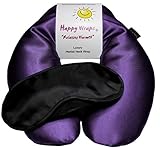 Happy Wraps Herbal Neck Wrap with Lavender Eye Pillow and Sleep Mask - Amethyst