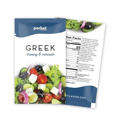 Hall & Perry Low Calorie, Low Fat, Keto Friendly Salad Dressing- Greek  Flavor in Ready to Serve Pouches, 1 oz each in Kenya | Whizz Pantry