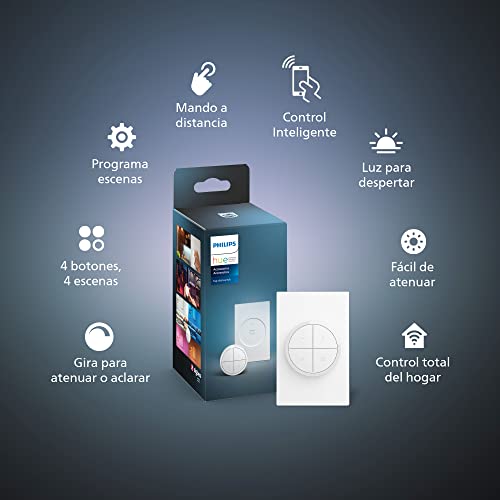 Philips Hue v2 Smart Dimmer Switch and Remote, InstallationFree, Smart