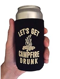 let 's Get fogata Drunk Koozie puede refrigeradore