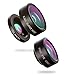Cell Phone Camera Lens Kit, LS-PRO Best quality 3 in 1 Mobile Lens ,15x Macro Lens+0.36x Super Wide Angle Lens+180° Fisheye Lens for iPhone 7/6s/6s Plus/5S Samsung Galaxy, Android and All Smartphones.
