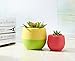 Mkono 4 Inch Small Succulent Planter Colorful Plastic Plant Flower Pots Set of 5, Mixed Color
