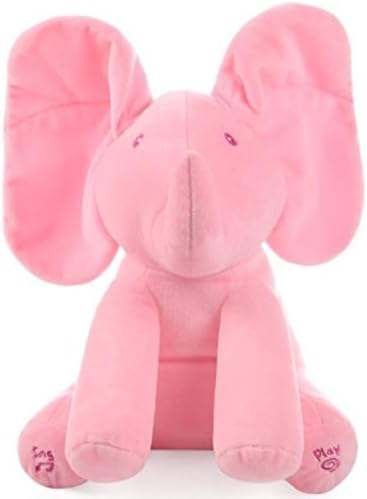 Elephant Peek A Boo Animated Flappy Plush Toys