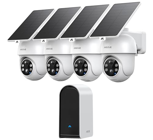 ANSQUE 4 Camera Outdoor Security System