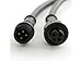 LEDJump Black 18AWG 4 Pin Waterproof Male Female Connector Cable RGB LED Strip with Rubber