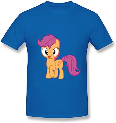 WSB Men's T Shirt Cool Little Pony Customlized Tshirts RoyalBlue Size M