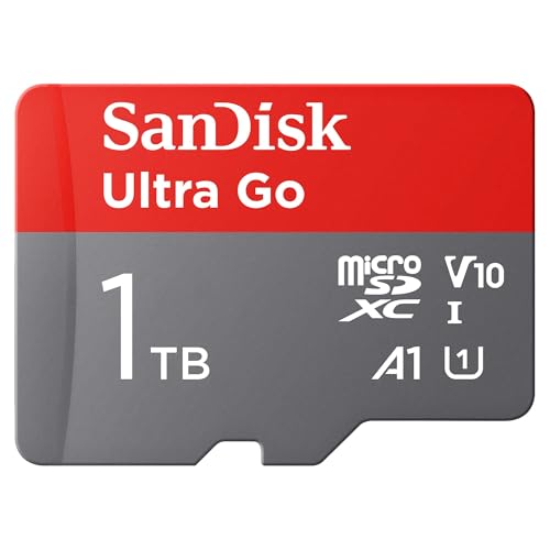 SANDISK Ultra Go micro SD Card + Adapter 1TB, Up to 150MB/s Read Speeds