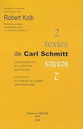 Deux textes de Carl Schmitt