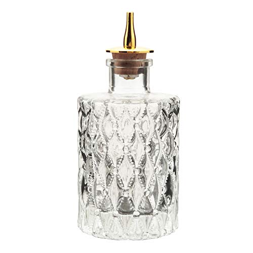 Bitters Bottle - Jewel Bitter Bottle For Cocktail, 6oz / 175ml, Glass Dahs Bottle With Stainless Steel Dasher Top - DSBT0011 (6oz/175ml) (Jewel 6oz/175ml) - Thumbnail 5