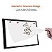 A4 LED Light Box Ultra-Thin Portable Light Board Tracing USB Power Cable Drawning Holder Stand Dimmable Brightness 3-Level Eye-Protected Pad for Kids Artists X-Ray Viewing Drawing Cartoon Copy