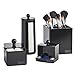 Beautify Black Acrylic 4 pc Storage Organizer Set for Makeup and Bathroom Accessories