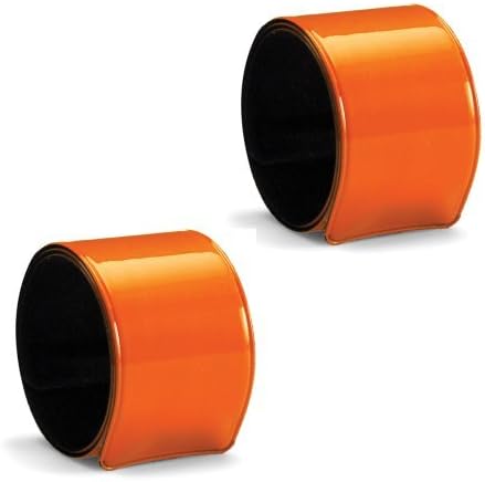 eBuyGB Pack of 2 High Visibility Reflective Slap Wrist Band
