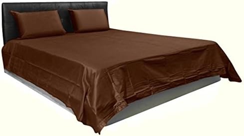 Fortune Linens COLLECTION 100% brushed microfiber 1800 series bed sheet set with matching pillowcase, deep pockets, SATISFACTION GAURANTEED Solid/Plain - Queen Sleeper Sofa Bed Chocolate