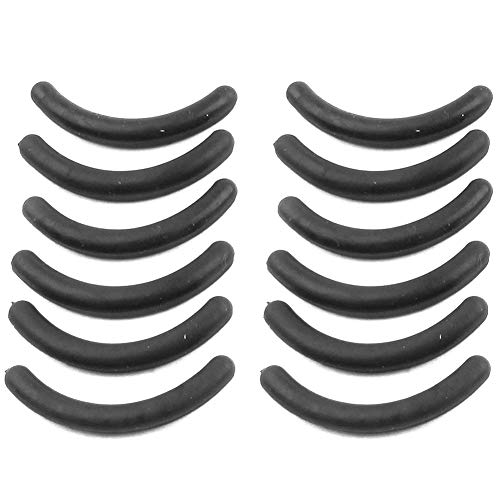Domccy 12pcs Replacement Eyelash Curler Pads Washable Lashes Rubber Pads Durable Eyelash Pads Refill Black Beauty tools and accessories, cosmetics, beauty products, supplies
