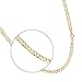 14k Yellow Gold 2.0mm Curb Link Hollow Chain Necklace 18 Inches with Spring Ring Clasps