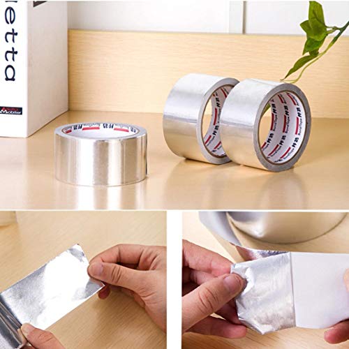 LiPing 50MM X 10M Household Heat-Resistant Waterproof Aluminum Foil Tape Repair Kitchen Cooker Plate Deflector Plate Insulation Sheet Cook Kitchen Tool (A) - Thumbnail 7