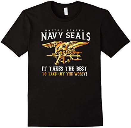 Mens Navy Seal T Shirt For Men, Women and Kids Large Black