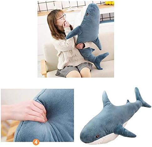 Domeilleur 100cm Lovely Big Shark Soft Plush Toy Dolls Stuffed Animal Pillow Bedroom Sofa Decoration - Image 4