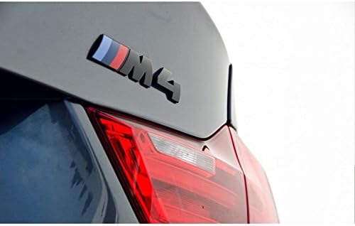 Carbon Genetics Matte Black Rear Boot Lid Trunk Badge Emblem Stick On For BMW M4 F82 F83