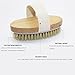 Longhandle Dry Skin Bath Body Brush with Detachable Boar Bristle Perfect For Dry Brushing Cellulite and Exfoliating Grip Elders Back Shower Brush