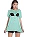 Haoduoyi Womens Cute Tie Dye Alien Print Hipster Indie Swag T-Shirts