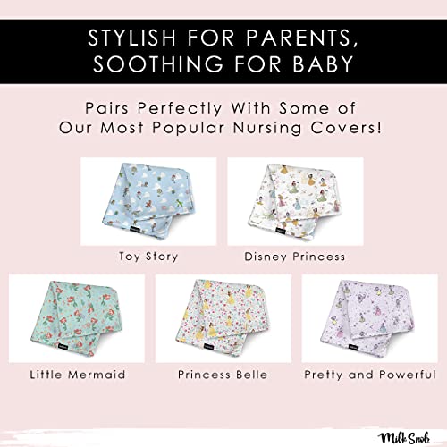 Milk Snob Disney Princesses Baby Blanket Super Soft, Weighted, Dual