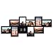 HELLO LAURA - 8 Opening Picture Frames Collage Wall Decor Photo Frame Collage for Wall Black Gallery Wall Frame Collage Set Fall Shape for Home Living Room Office - Black