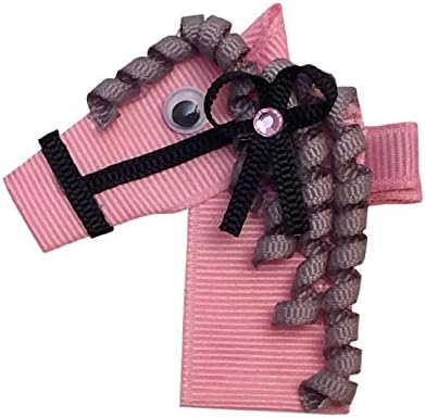 Bows for Belles Horse Hair Bow Pony Ribbon Sculpture (Pink) Made in the USA