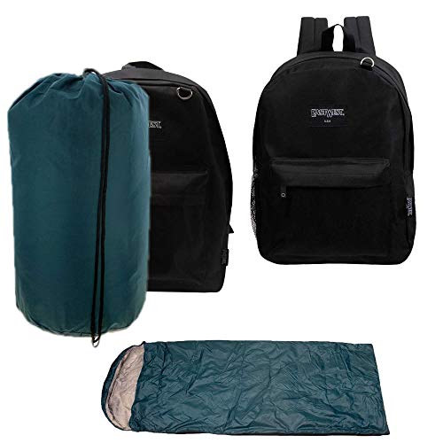 Bulk Case of 10 Backpacks and 10 Sleeping Bags Emergencies, Homeless