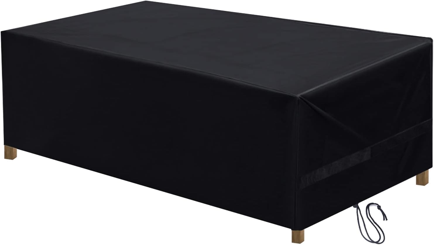 BRIT VOYAGER Garden Furniture Covers, Heavy Duty 420D Oxford Fabric Outdoor Table Cover, Rattan Patio Furniture Cover Waterproof, Anti-UV (200 * 160 * 70 cm)