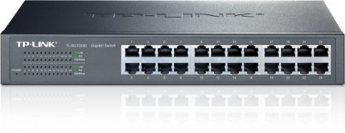 TP-Link 24-Port Gigabit Ethernet Unmanaged Switch | Plug and Play | Desktop/Rackmount | Fanless | Limited Lifetime (TL-SG1024D)