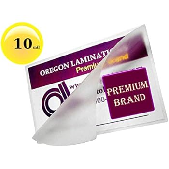 Hot Laminating Pouches 10 Mil (Pk of 50) 9 x 11-1/2-inch Letter Size Clear Glossy