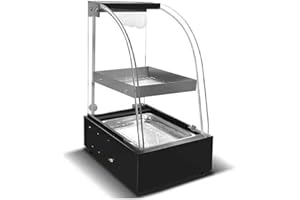 CHOLISM Commercial Food Warmer Countertop Pizza Warmers Display Pastry Patty Warmer Case for Buffet Restaurant Shop 9inch Length