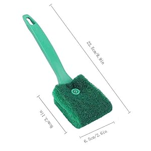 GU Gurxi Pennello per Spugna per Acquario Pennello a Doppia Faccia Spugna Spazzola per la Pulizia Dell'Acquario Pennello…